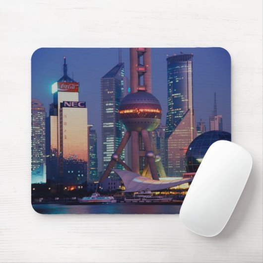 Chinese stad Shanghai Muismat (Met muis)