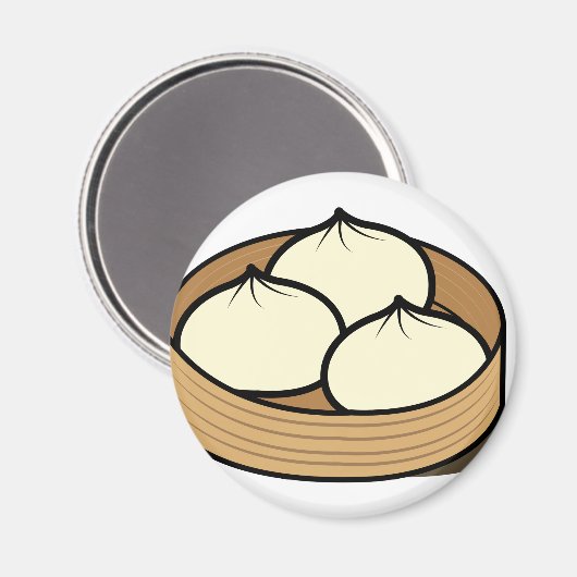 Chinese Steamed Buns Magneet (Voorkant / Achterkant)
