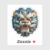 Chinese Sticker van leeuwenkop (Vel)