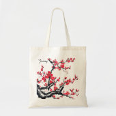 Chinese stijl canvas tas met pruimenbloesem schild (Voorkant)
