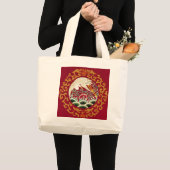 Chinese Stork & Dragon Grote Tote Bag (Voorkant (product))