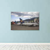 Chinese straalvliegtuigen voor huishoudelijk gebru canvas afdruk (Insitu (Houten vloer))