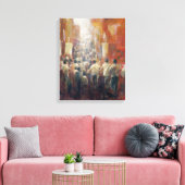 Chinese Street 1992 Canvas Afdruk (Insitu (Woonkamer))