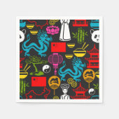 Chinese Symbolen Napkins Servet (Voorkant)