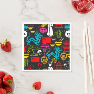 Chinese Symbolen Napkins Servet