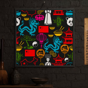 Chinese symbolen poster