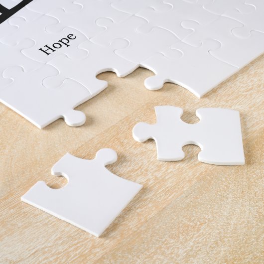 Chinese symbolen voor liefde, hoop en geloof legpuzzel (Zijkant)