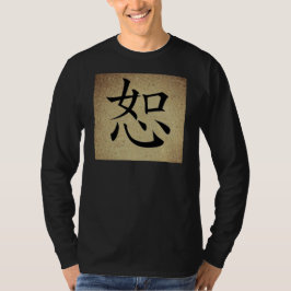 Chinese Symbool FORGIVENESS Afbeelding Mannen Lang T-shirt
