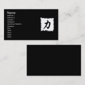 CHINESE SYMBOOL VOOR STERKTEKENTALEN VISITEKAARTJE (Voorkant / Achterkant)