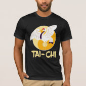 Chinese Tai Chi Yin Yang Crane Animal Sun T-shirt (Voorkant)