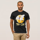 Chinese Tai Chi Yin Yang Crane Animal Sun T-shirt (Voorkant volledig)