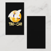 Chinese Tai Chi Yin Yang Crane Animal Sun Visitekaartje (Voorkant / Achterkant)