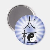 Chinese Tai Chi Ying Yang Light Magneet (Voorkant / Achterkant)