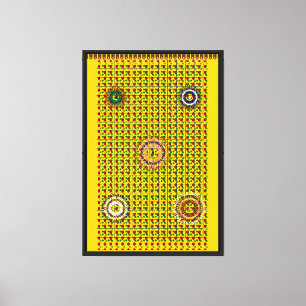 Chinese Tapijtpatroon Ontwerp Canvas Afdruk
