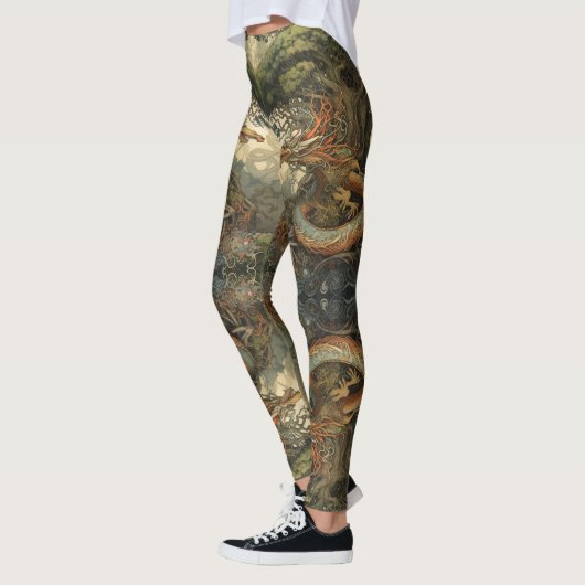 Chinese Tattoo voor boomdraak Leggings (Links)