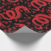 Chinese tekeningen cadeaupapier (Hoek)