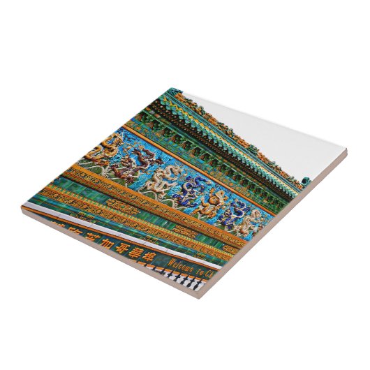 Chinese tekeningen tegeltje (Zijkant)