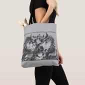 Chinese tekeningen tote bag (Dichtbij)