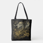 Chinese tekeningen tote bag (Achterkant)