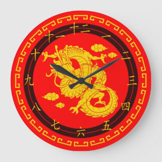 Chinese tekenklok grote klok