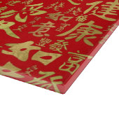 Chinese tekens - Lucky Symbols Patroon Snijplank (Hoek)