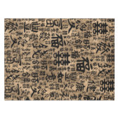 Chinese tekens - Lucky Symbols Patroon Tafelkleed (Voorkant (Horizontaal))