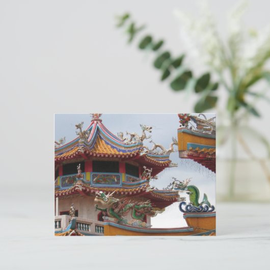 Chinese tempel briefkaart (Staand voorkant)