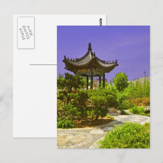 Chinese tempel in China Briefkaart (Voorkant / Achterkant)