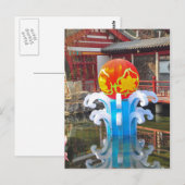 Chinese tempel in China Briefkaart (Voorkant / Achterkant)