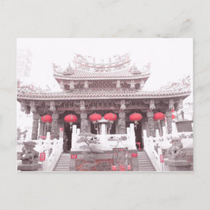 Chinese tempel in Yokohama, Japan Briefkaart