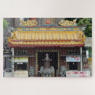 Chinese tempel Jigzaag Puzzle Legpuzzel