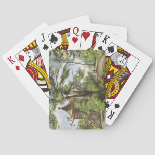 Chinese tempel, Kew Gardens, bord 13 van 'Kew Ga' Pokerkaarten