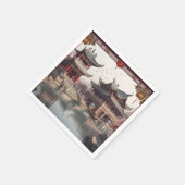 Chinese tempel servet (Hoek)