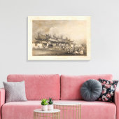 Chinese tempel, Singapore Canvas Afdruk (Insitu (Woonkamer))