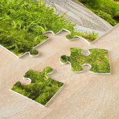 Chinese tempel verbergt Jigzaag Puzzle Legpuzzel (Zijkant)