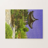 Chinese tempel verbergt Jigzaag Puzzle Legpuzzel (Horizontaal)