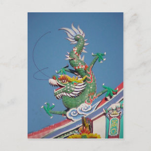 Chinese tempeldraak briefkaart