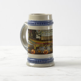 Chinese tempelgrijs/Blue 22 oz Stein Bierpul