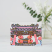 Chinese tempelpoort briefkaart (Staand voorkant)