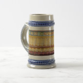 Chinese tempelrog grijs/Blue 22 oz Stein Bierpul (Voorkant links)