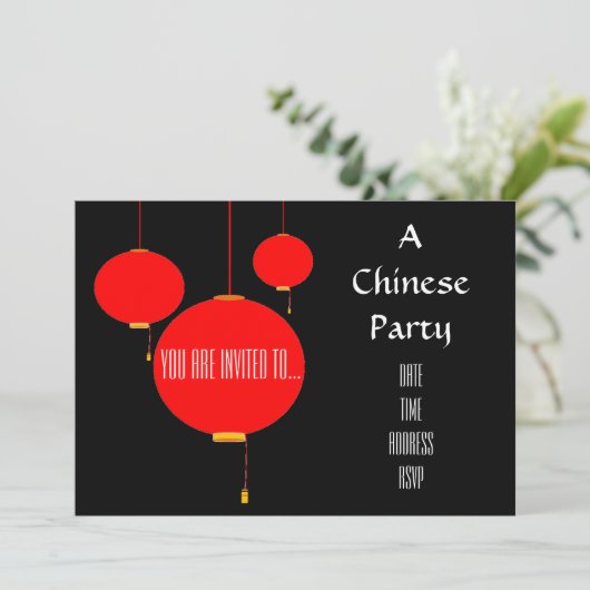 Chinese theaterlangoest kaart (Staand voorkant)