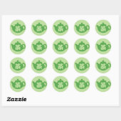 Chinese thee ronde sticker (Vel)