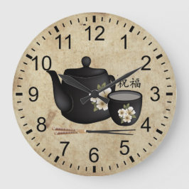 Chinese thee voor twee "Blessing" Grote Klok