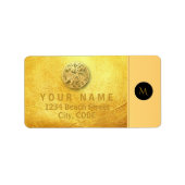 Chinese tijger 2022 Elegant Monogram AL Etiket (Voorkant)