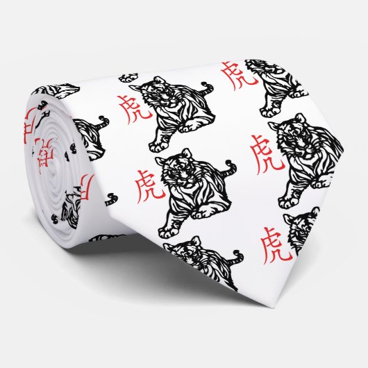 Chinese tijger stropdas (Opgerold)