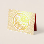 Chinese tijgerjaar 2022 decoreerde Luxe HGC04 Folie Kaarten (Voorkant)