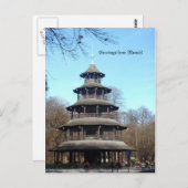 Chinese toren (Chinesischer Turm) Briefkaart (Voorkant / Achterkant)