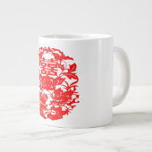 Chinese Tortelduifjes voor dubbel geluk Grote Koffiekop (Voorkant rechts)