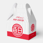 Chinese traditionele Baby 100 dagen 百 日 Bedankdoosjes (Voorkant Zijde)