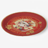 Chinese traditionele Baby 100 dagen 百 日 Papieren Bordje (Gekanteld)